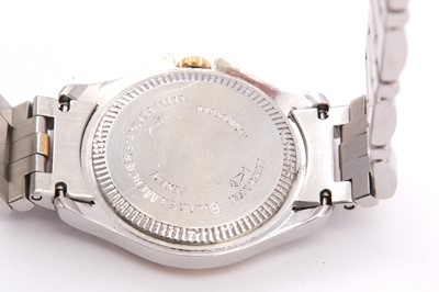 Lot 315 - BAUME & MERCIER. A LADIES STAINLESS STEEL...