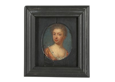 Lot 2 - ENGLISH SCHOOL CIRCA 1700 Portrait miniature...