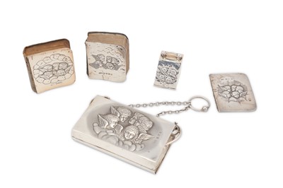 Lot 338 - A mixed group of sterling silver objects of...