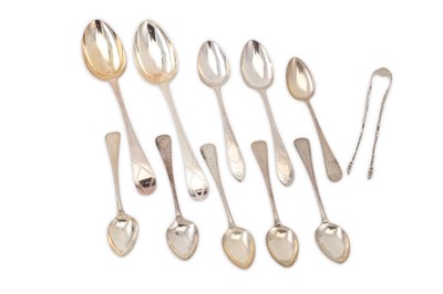 Lot 337 - A mixed group of sterling silver spoons,...
