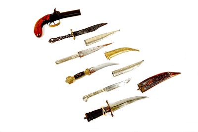 Lot 38 - An assorted lot consisting of five knives and...