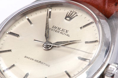 Lot 359 - ROLEX. A STAINLESS STEEL MANUAL WRISTWATCH....