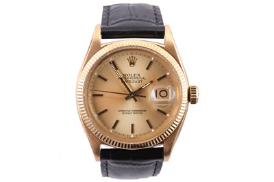 Lot 342 - ROLEX. A GENTS 18K YELLOW GOLD AUTOMATIC...