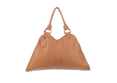 Lot 428 - Fendi Selleria Brown Leather Shoulder Bag,...