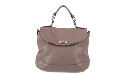 Lot 420 - Marni Taupe Leather Top Handle Bag, grained...