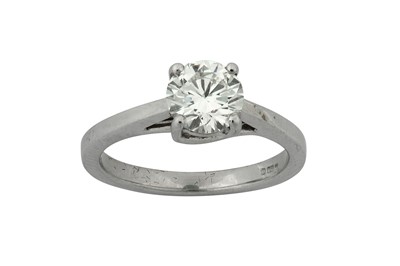 Lot 128 - A diamond single-stone ring The brilliant-cut...