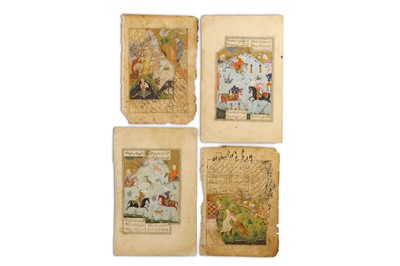 Lot 191 - FOUR LOOSE ILLUSTRATED FOLIOS WITH POETRY...