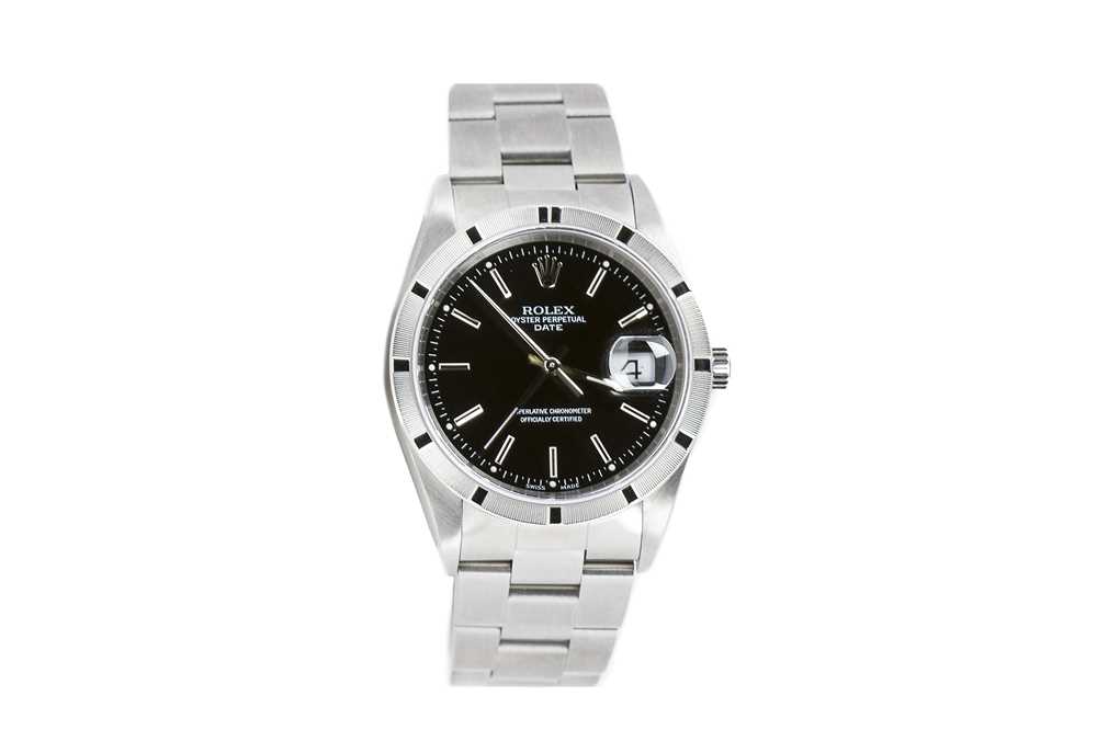 Lot 321 - ROLEX. A GENTS STAINLESS STEEL AUTOMATIC...