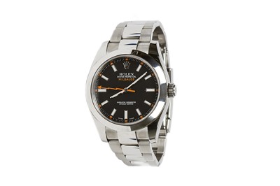 Lot 374 - ROLEX. A GENTS STAINLESS STEEL AUTOMATIC...