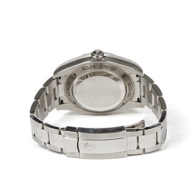 Lot 317 - ROLEX. A GENTS STAINLESS STEEL AUTOMATIC...