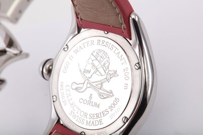 Lot 303 - CORUM. A GENTS STAINLESS STEEL AUTOMATIC...
