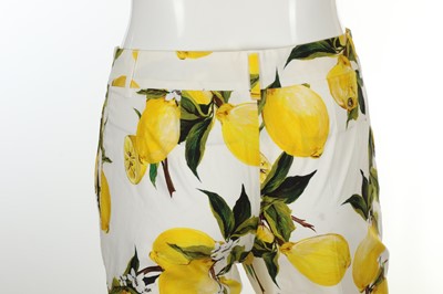 Lot 17 - Dolce and Gabbana Lemon Trousers, lemon motif...