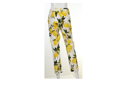 Lot 17 - Dolce and Gabbana Lemon Trousers, lemon motif...