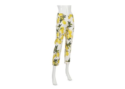 Lot 17 - Dolce and Gabbana Lemon Trousers, lemon motif...