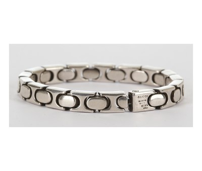 Lot 308 - Gucci Vintage Sterling Silver Bracelet,...
