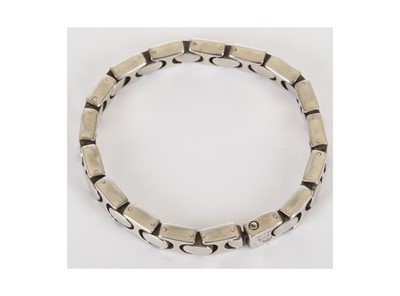 Lot 308 - Gucci Vintage Sterling Silver Bracelet,...