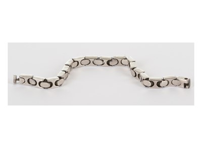 Lot 308 - Gucci Vintage Sterling Silver Bracelet,...
