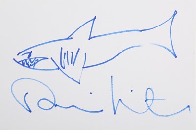 Lot 11 - Hirst (Damien) Original blue ink sketch of a...