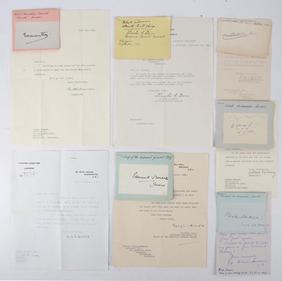 Lot 46 - Autograph Collection.- Politicians &...