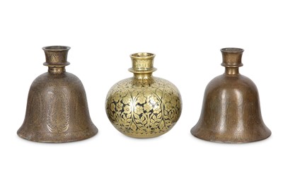 Lot 335 - THREE INDIAN HUQQA BASES India, 19th century ...