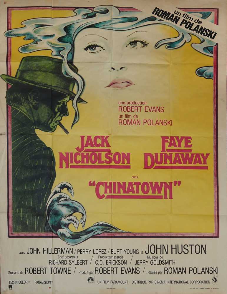 Lot 62 - Chinatown original French movie poster, one...