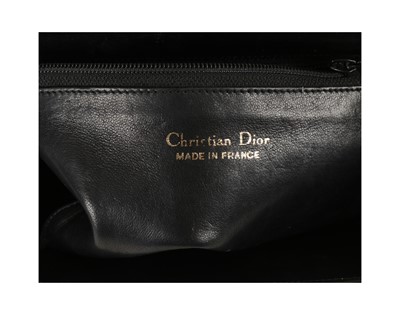 Lot 221 - Christian Dior Vintage Black Crocodile Bag,...