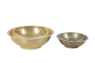 Lot 246 - TWO BRASS DIVINATION BOWLS  Iran, 18th - 19th...