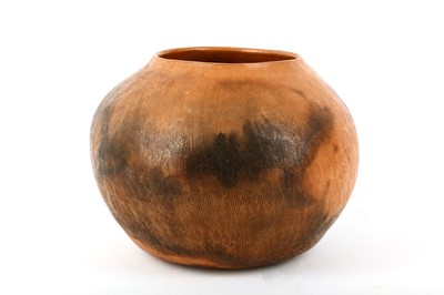 Lot 541 - A 1980s large earthenware compressed ovoid...