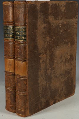 Lot 351 - Two full leather bound volumes of the English...