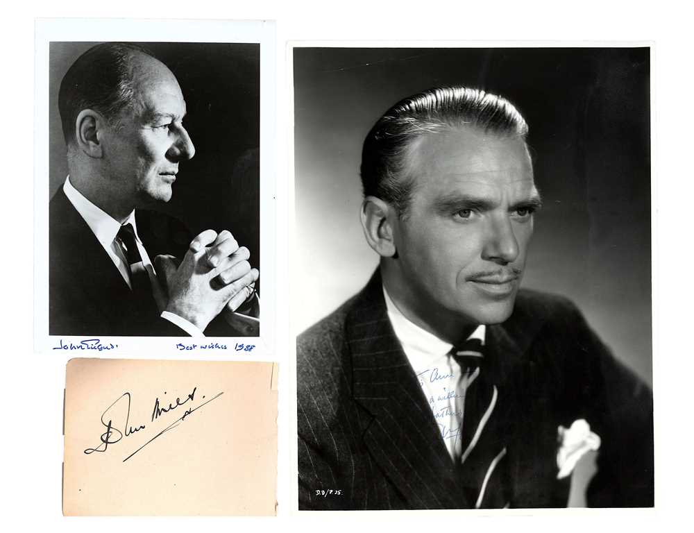 Lot 88 - Vintage Actors and Actresses.- A group of...