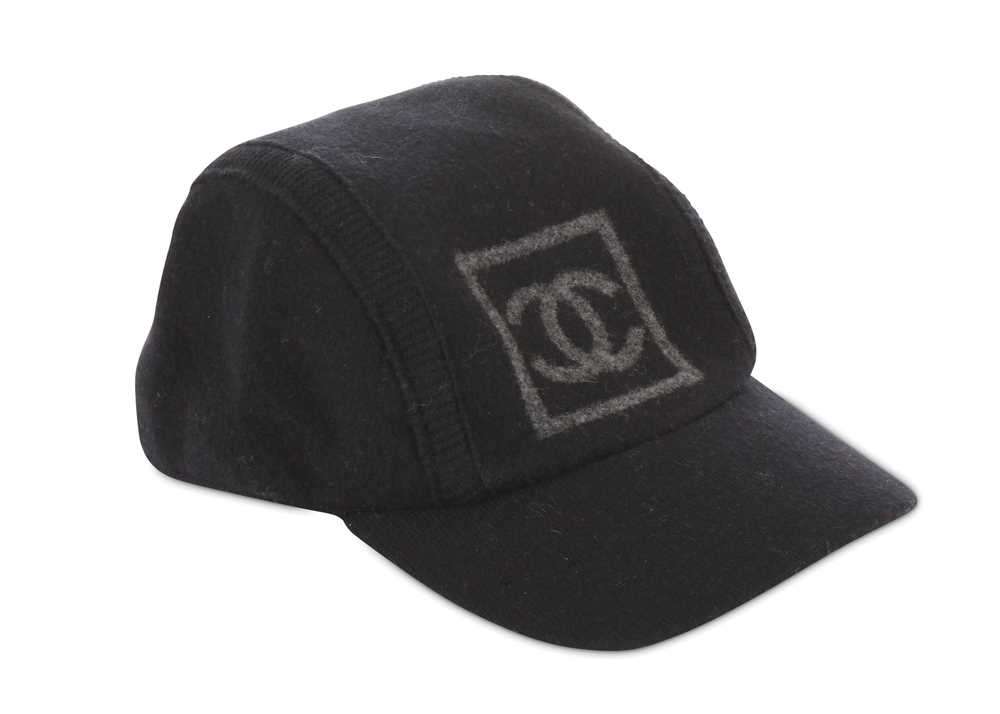 Lot 238 - Chanel Identification Black Wool Cap, 2000s,...
