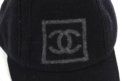 Lot 238 - Chanel Identification Black Wool Cap, 2000s,...