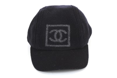 Lot 238 - Chanel Identification Black Wool Cap, 2000s,...