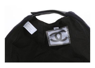 Lot 238 - Chanel Identification Black Wool Cap, 2000s,...