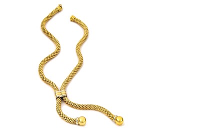 Lot 144 - A negligée necklace, by Fope The brick-link...