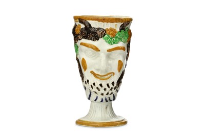 Lot 108 - A PRATTWARE 'BACCHUS' FROG MUG, early 19th...