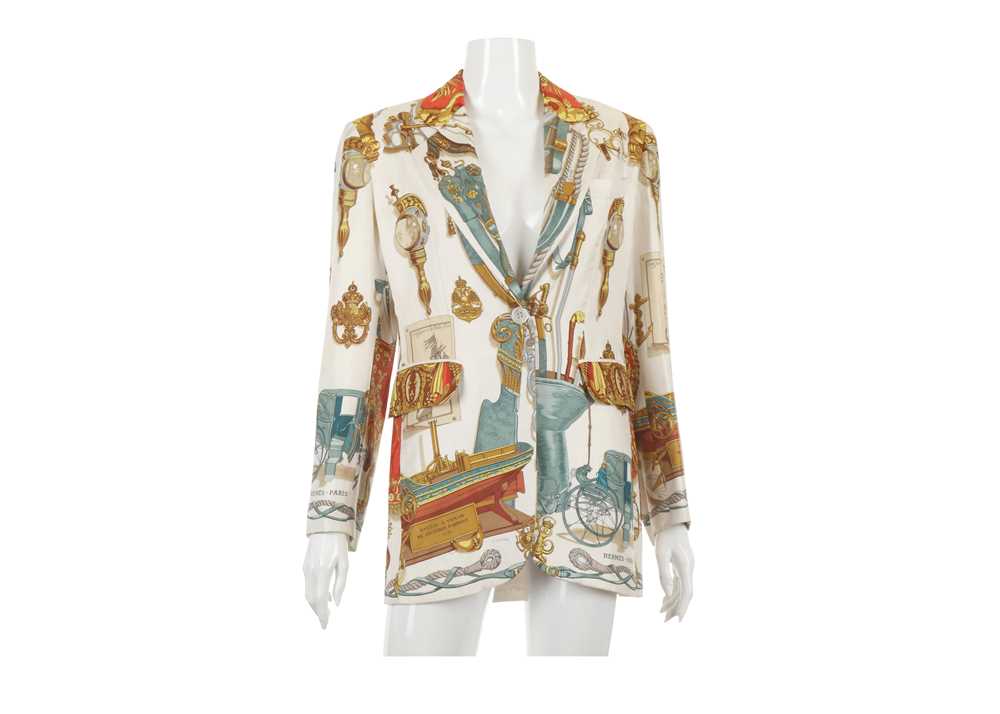 hermes silk jacket