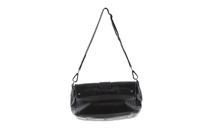 Lot 419 - Prada Black Leather Shoulder Bag, flap design...