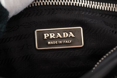 Lot 419 - Prada Black Leather Shoulder Bag, flap design...