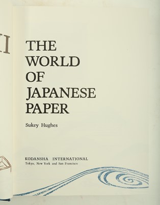 Lot 272 - Paper-Making.- Kume (Yasuo) Tesuki Washi Shuho...