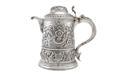 Lot 233 - A Victorian sterling silver beer jug, London...