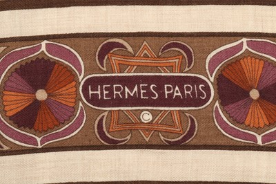 Lot 194 - Hermes 'Folklore' Cashmere Silk Shawl,...