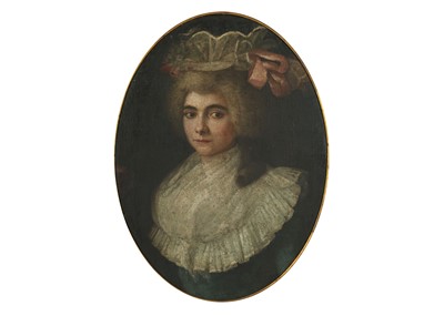 Lot 72 - FRENCH SCHOOL, 18TH CENTURY Portrait of a lady,...