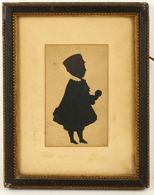 Lot 787 - English school 19th century Silhouette of a...