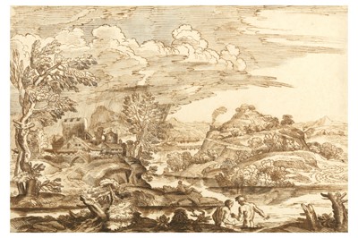 Lot 150 - AFTER GIOVANNI FRANCESCO GRIMALDI (BOLOGNA 1606-1680 ROME)