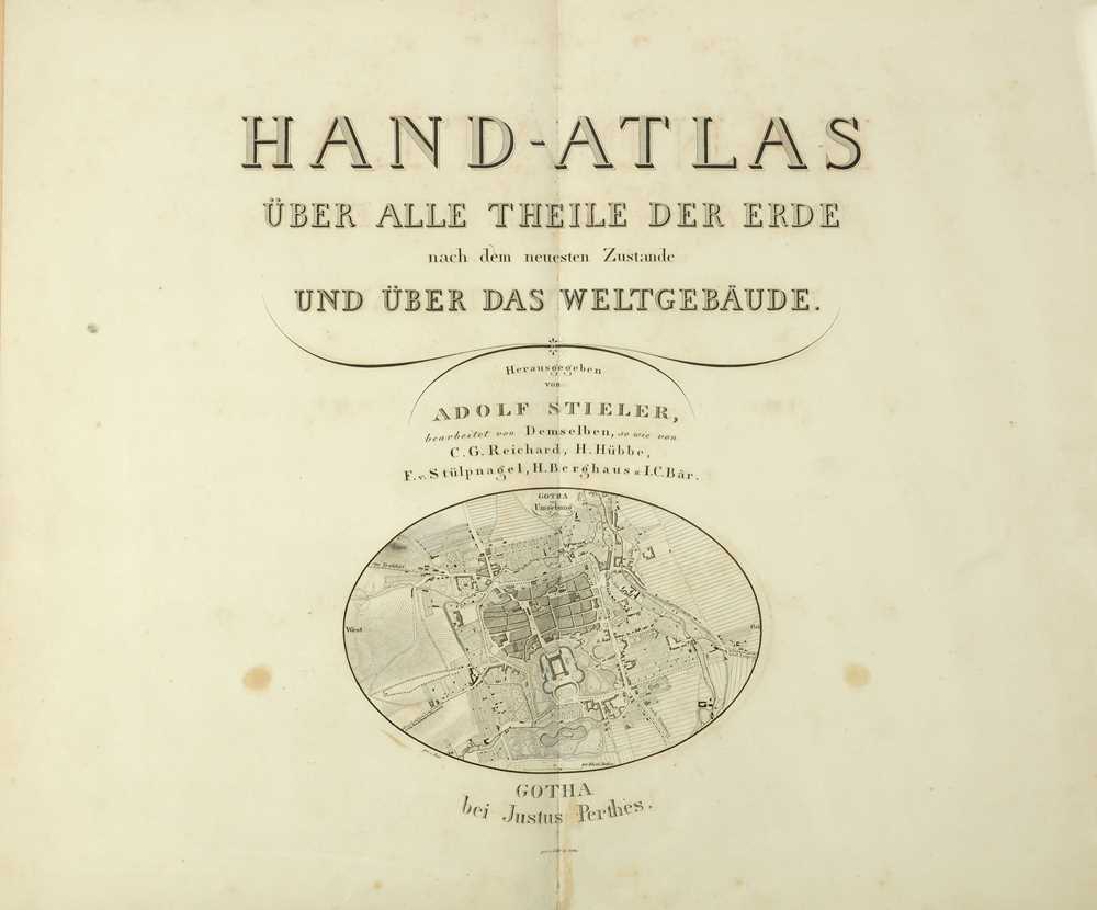 Lot 56 - Stieler (Adolf) Hand Atlas über alle theile...