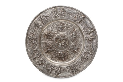 Lot 415 - A BURMESE REPOUSSÉ SILVER CHARGER Burma...