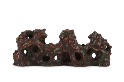 Lot 295 - A CHINESE SOAPSTONE BRUSH REST. Qing Dynasty....