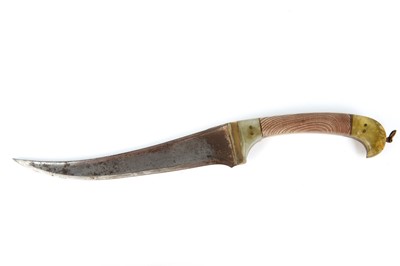 Lot 68 - An Indo-Persian pesh kabz dagger with 6 inch...
