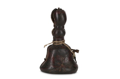 Lot 365 - A TIBETAN COPPER ALLOY RITUAL BELL, GHANTA...
